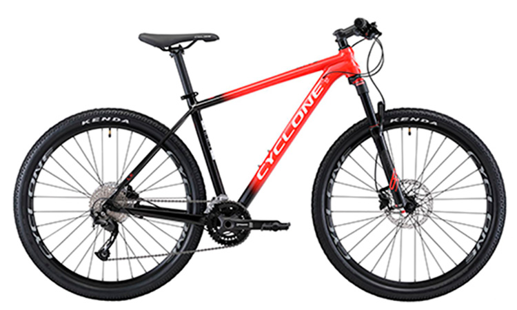 Фотография Велосипед Cyclone LX 27,5" 2021, размер L, черно-красный